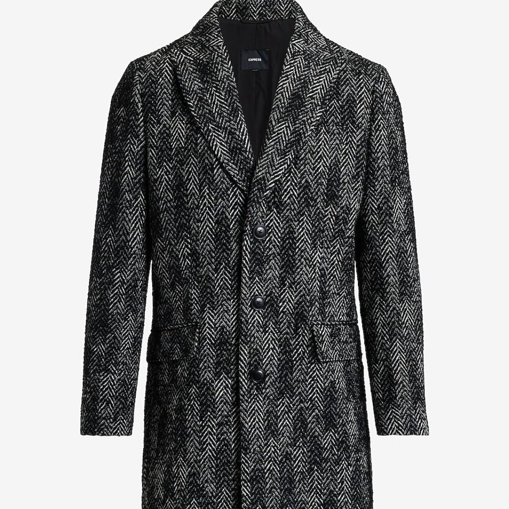 Express herringbone topcoat